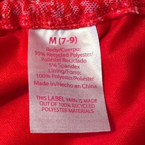 Red Floral Ruched Mesh Assymetrical Midi Dress Womens M Y2K Coquette 90s Beachy - Picture 10 of 12